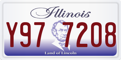 IL license plate Y977208