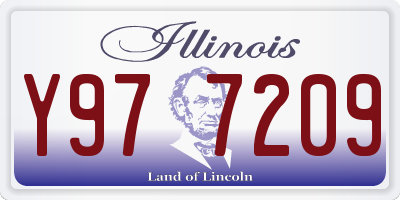IL license plate Y977209