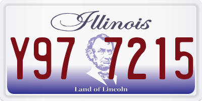 IL license plate Y977215