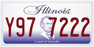 IL license plate Y977222