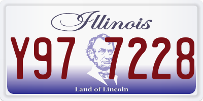 IL license plate Y977228