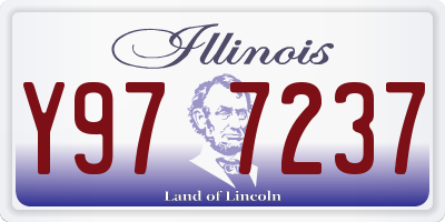 IL license plate Y977237