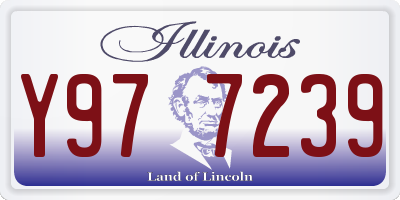 IL license plate Y977239