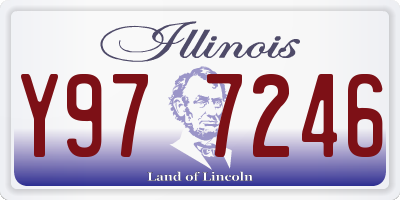 IL license plate Y977246
