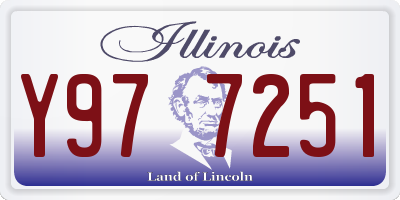 IL license plate Y977251