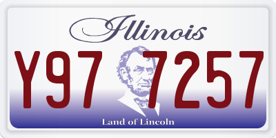 IL license plate Y977257