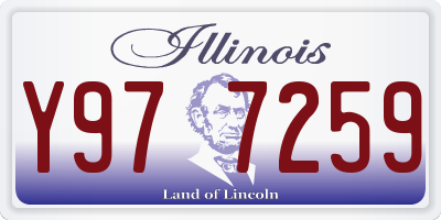 IL license plate Y977259