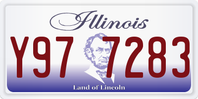 IL license plate Y977283