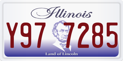 IL license plate Y977285