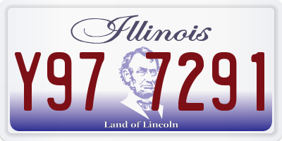 IL license plate Y977291