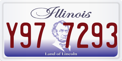 IL license plate Y977293