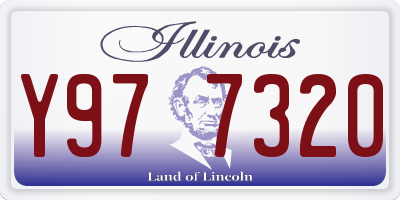 IL license plate Y977320