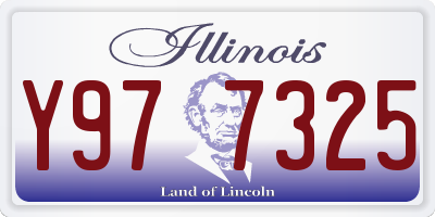 IL license plate Y977325