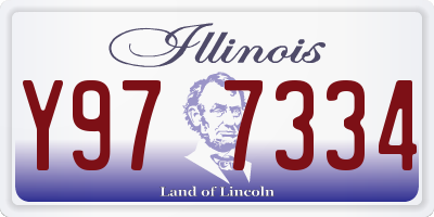 IL license plate Y977334