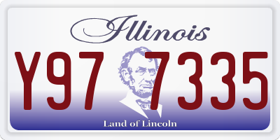 IL license plate Y977335