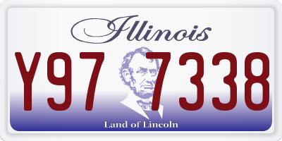 IL license plate Y977338