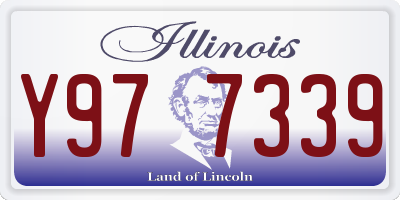 IL license plate Y977339