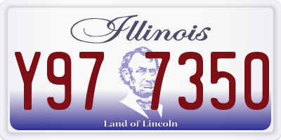 IL license plate Y977350