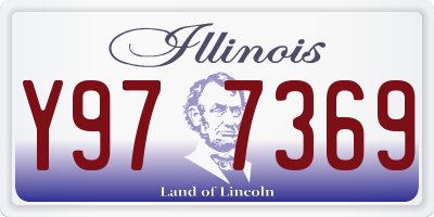 IL license plate Y977369