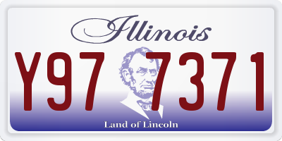 IL license plate Y977371