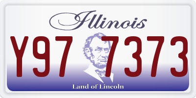 IL license plate Y977373