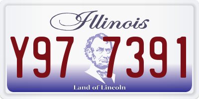 IL license plate Y977391