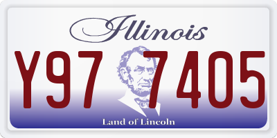 IL license plate Y977405