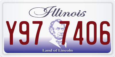 IL license plate Y977406