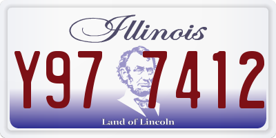 IL license plate Y977412