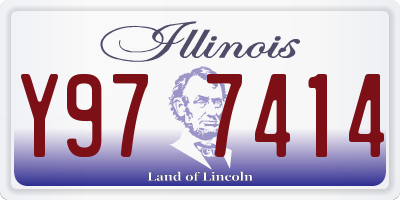 IL license plate Y977414