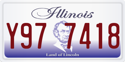 IL license plate Y977418