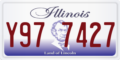 IL license plate Y977427