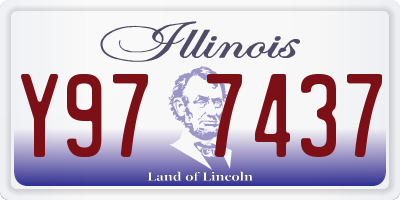 IL license plate Y977437