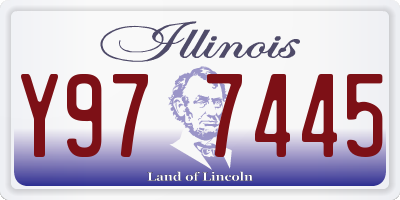 IL license plate Y977445