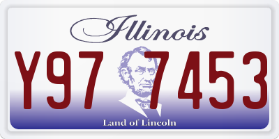 IL license plate Y977453