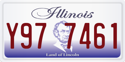 IL license plate Y977461