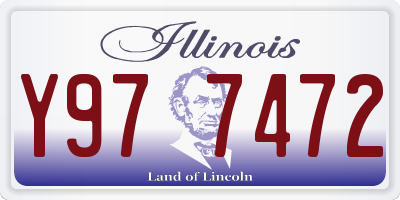 IL license plate Y977472