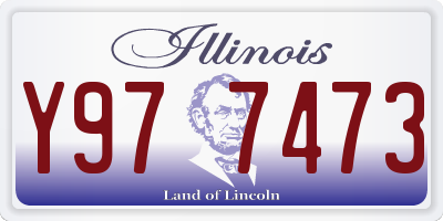 IL license plate Y977473