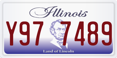 IL license plate Y977489
