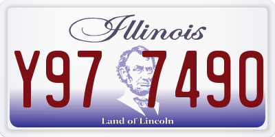 IL license plate Y977490