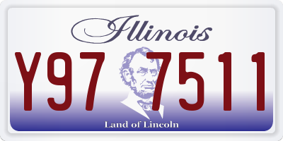 IL license plate Y977511
