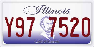 IL license plate Y977520