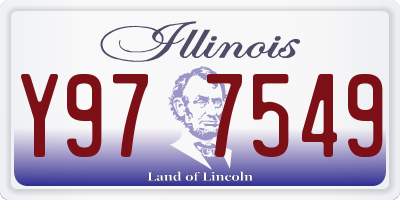 IL license plate Y977549