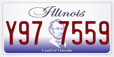IL license plate Y977559