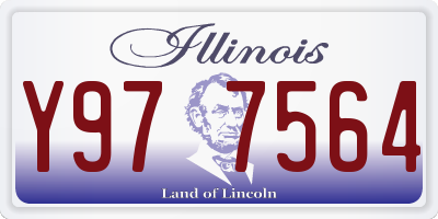 IL license plate Y977564