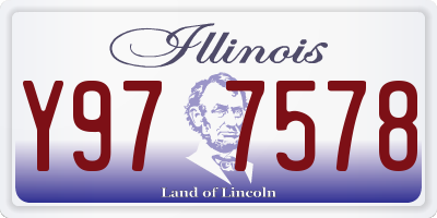 IL license plate Y977578