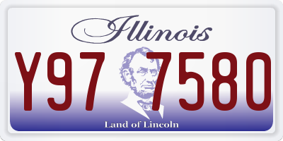IL license plate Y977580