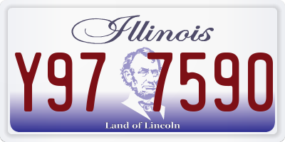 IL license plate Y977590
