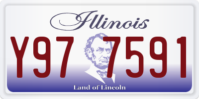 IL license plate Y977591