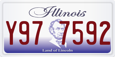 IL license plate Y977592